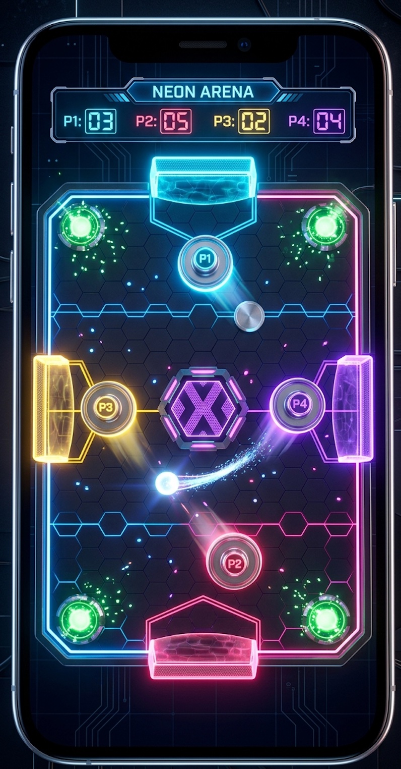 DiscClash Neon Arena gameplay